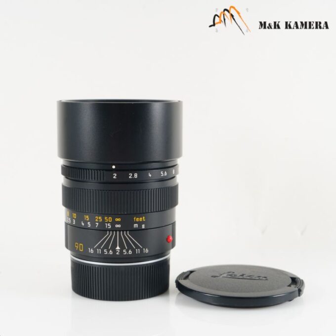 Leica Summicron-M 90mm f/2 E55 Pre-Asph Black Lens, Canada (11136)