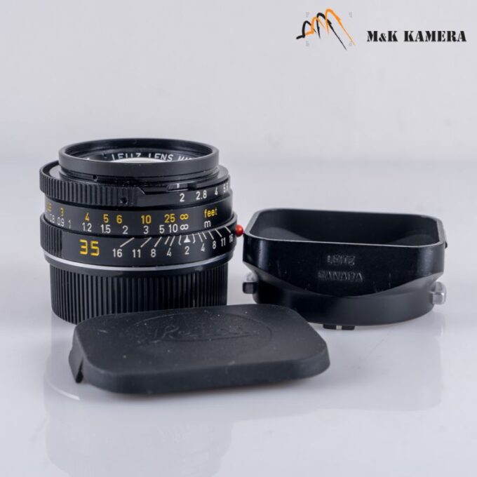 Leica Summicron-M 35mm f/2 Ver.4 7 Elements Black Lens, Canada/Germany (11310)