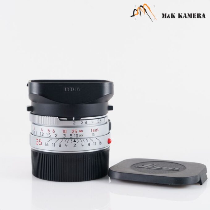 Leica Summicron-M 35mm f/2 Ver.4 7 Elements Rare Silver Lens, Germany (11311)