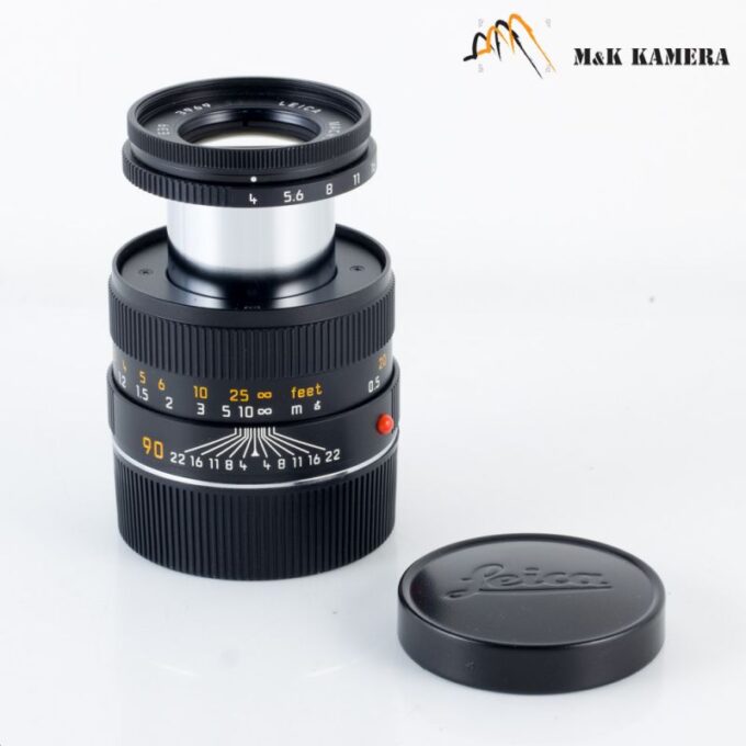 Leica Macro-Elmar-M 90mm f/4 Black Lens, Germany (11633)