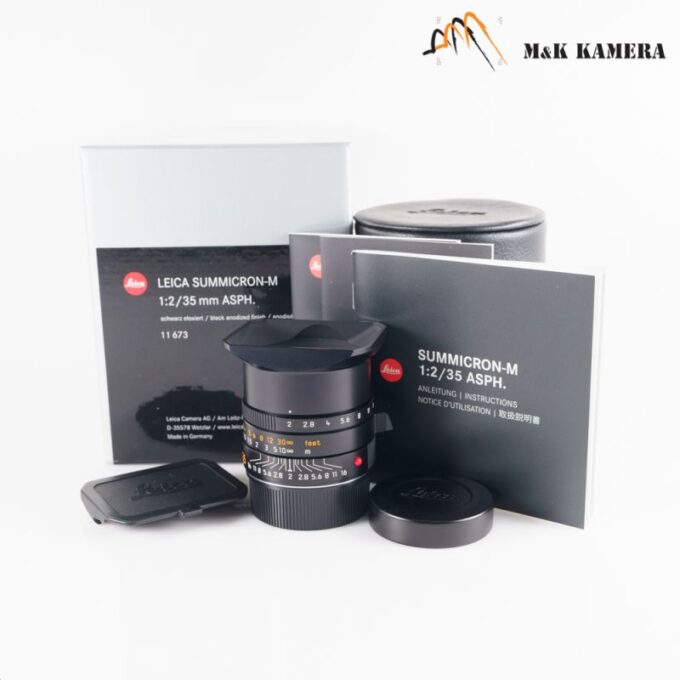 Leica Summicron-M 35mm f/2 E39 ASPH Ver.II 11673 Black Lens, Germany (11673)