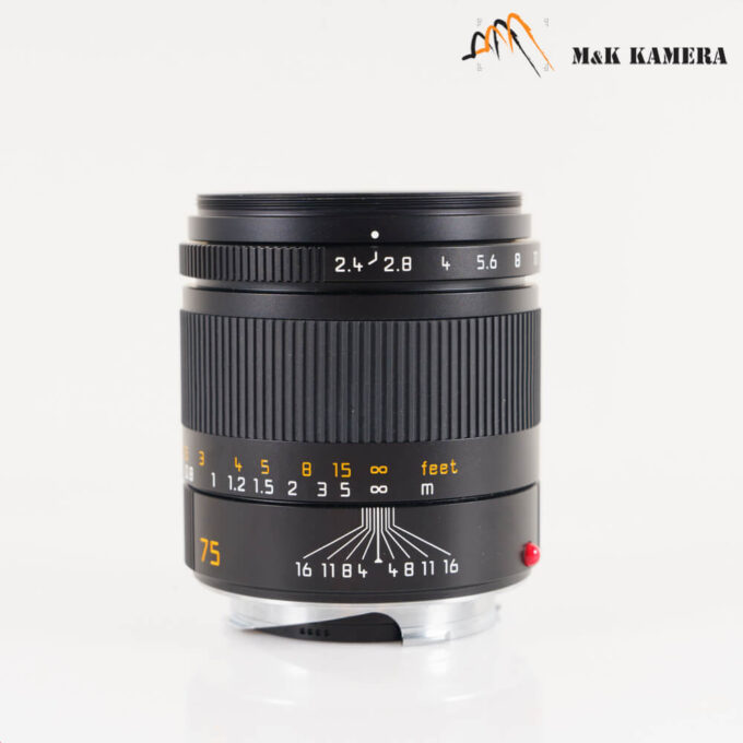 Leica Summarit-M 75mm f/2.4 Black Lens, Germany (11682)