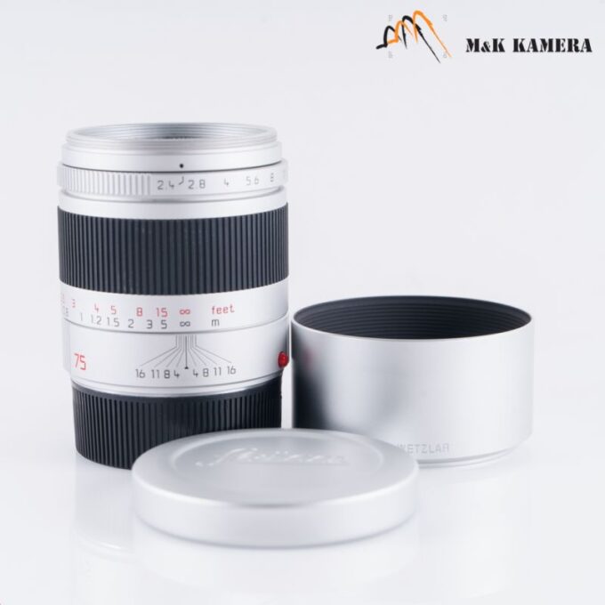Leica Summarit-M 75mm f/2.4 Silver Lens, Germany (11683)