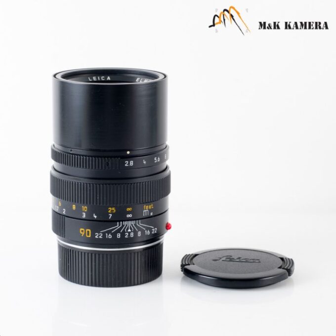 Leica Elmarit-M 90mm f/2.8 E46 Ver.II V2 Black Lens, Germany (11807)