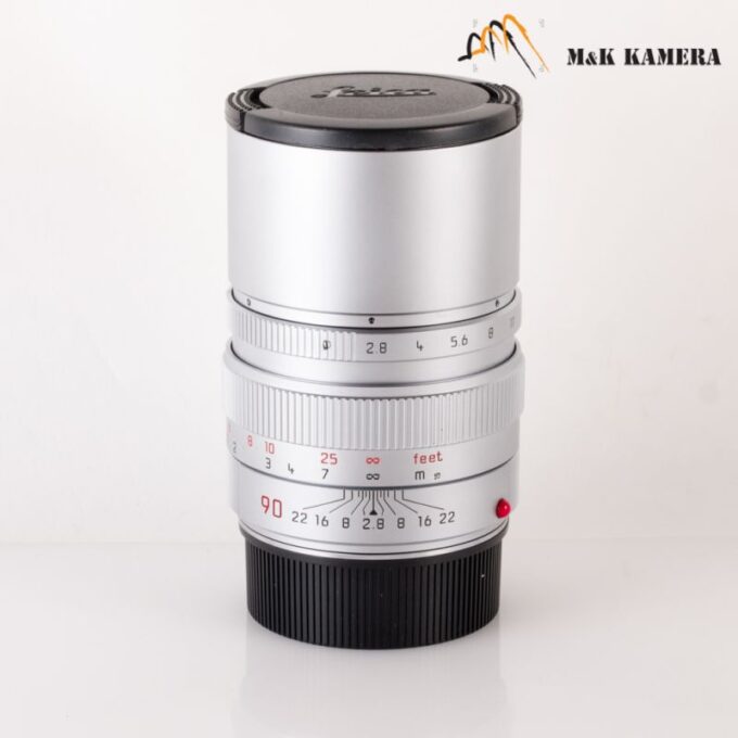 Leica Elmarit-M 90mm f/2.8 E46 Ver.II V2 Silver Lens, Germany (11808)