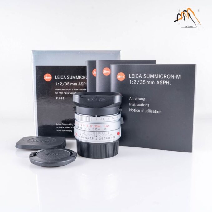 Leica Summicron-M 35mm f/2 ASPH Silver Lens, Germany (11882)