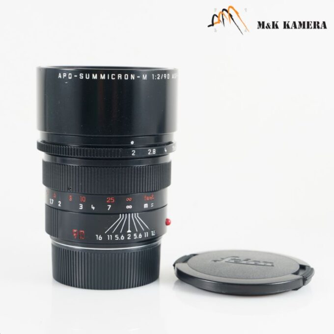 Leica APO-Summicron-M 90mm f/2 ASPH Black Lens, Germany (11884)