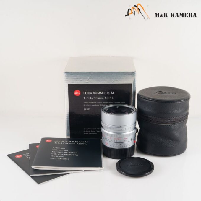 Leica Summilux-M 50mm f/1.4 E46 ASPH Silver Lens, Germany (11892)