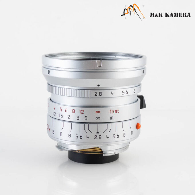 Leica Elmarit-M 24mm f/2.8 ASPH Silver Lens, Germany (11898)